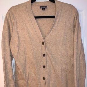 J.Crew Factory V-Neck Cardigan, Beige